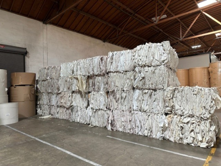 Paper in warehouse facility